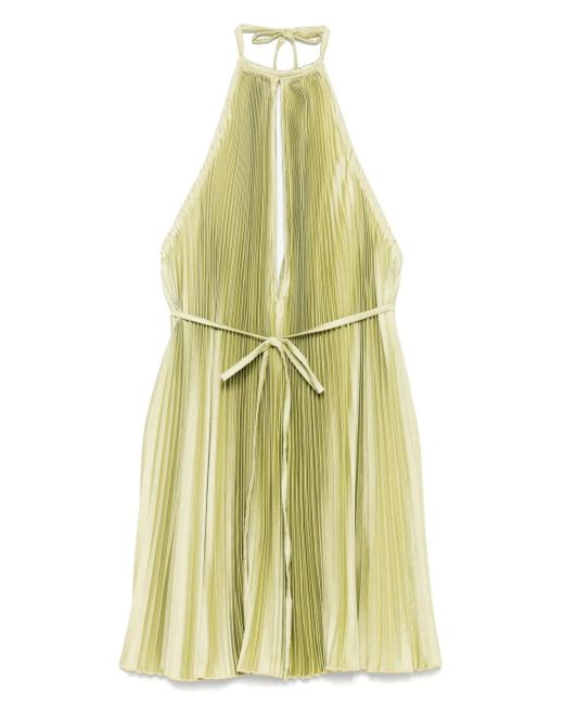 Pleated dress L'idée de color Yellow