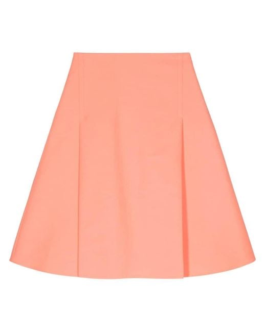 Marni Pink A-line Cotton Miniskirt