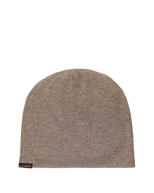 Moorer Gestrickte Beanie in Brown für Herren