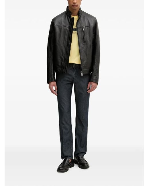 Trussardi Black Zip-Up Jacket for men