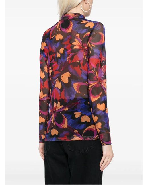 Haut Eclipse Blooms Johnny Was en coloris Red