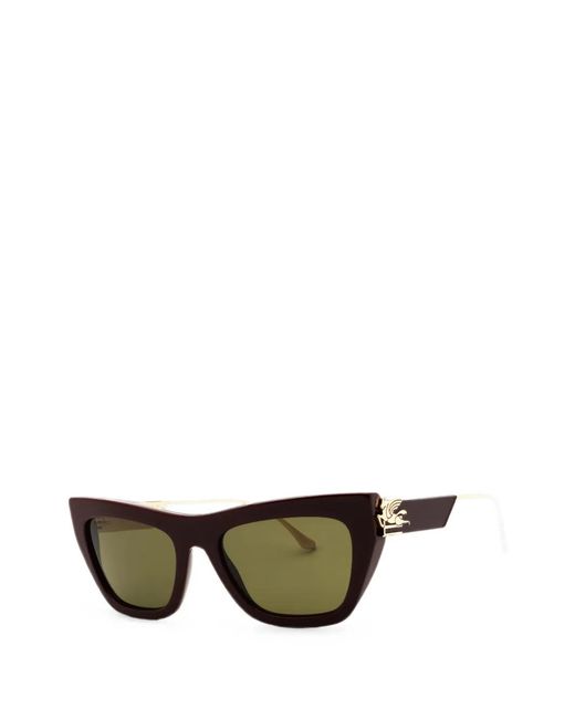 Etro Green Cat-Eye Sunglasses