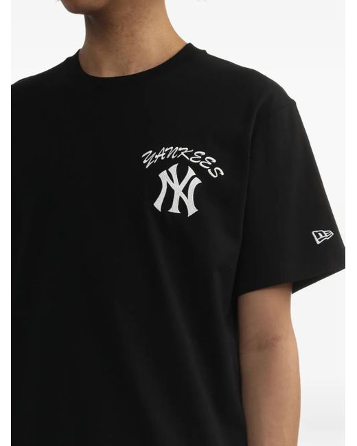 KTZ Black Yankees Logo T-Shirt for men