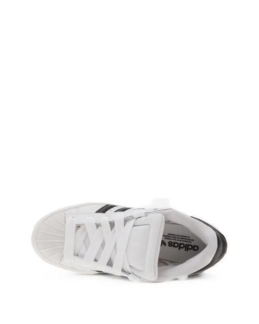 Adidas White Superstar Stack Sneakers