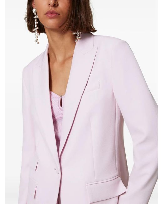 Twinset Pink Cady-Texture Blazer