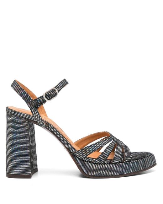 Chie Mihara Metallic 85mm Aniel Leather Sandals