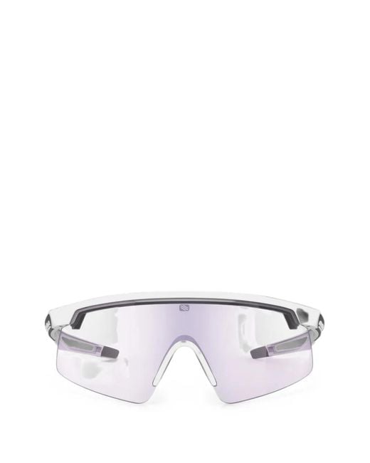 Rudy Project White Turbolence Cut-Out Sunglasses