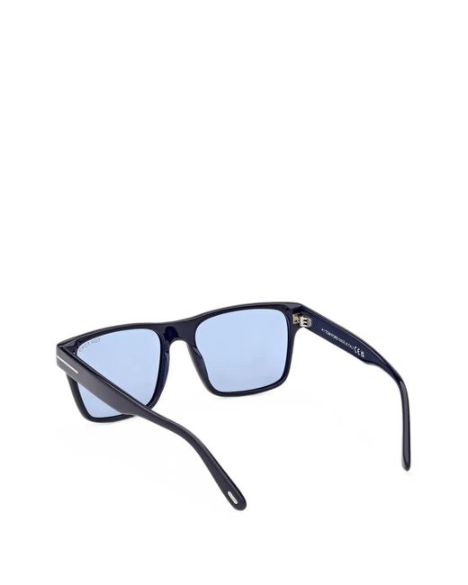Tom Ford Blue Calder Square-Frame Sunglasses
