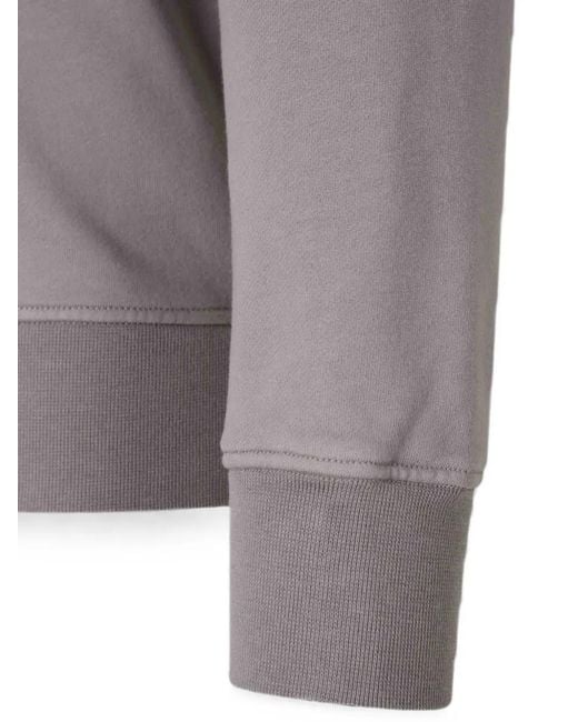 Stone Island Gray 6100060 Organic Cotton Fleece Sweatshirt for men