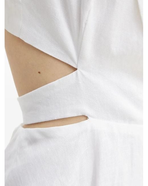 Abito Modello Blazer Con Dettaglio Cut-Out di Bardot in White