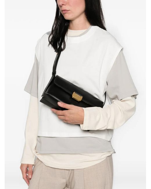 A.P.C. White Small Simone Shoulder Bag