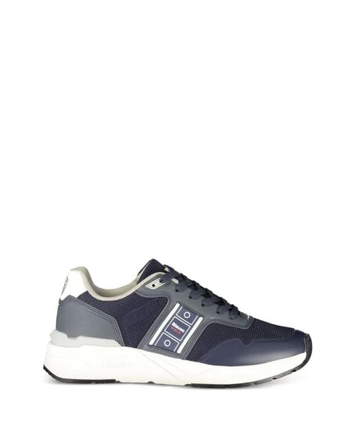 Blauer Blue Stripe-Design Mesh-Panel Sneakers for men