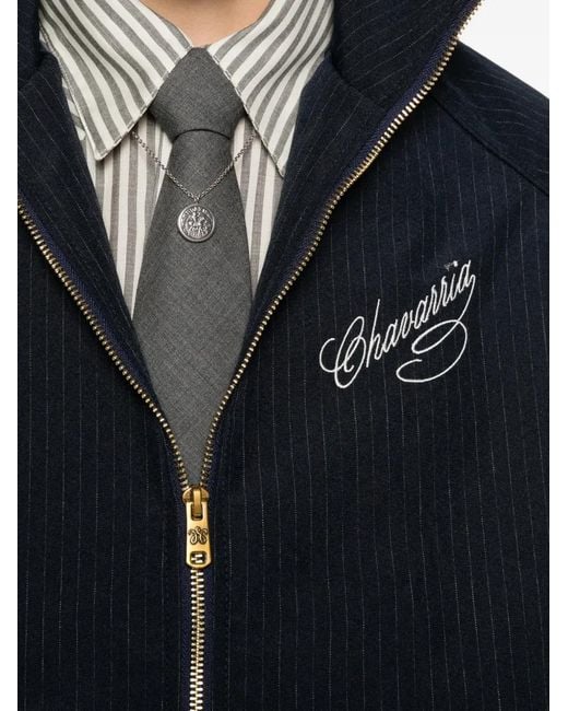 Willy Chavarria Blue Veste Zippée Ruff Rider for men