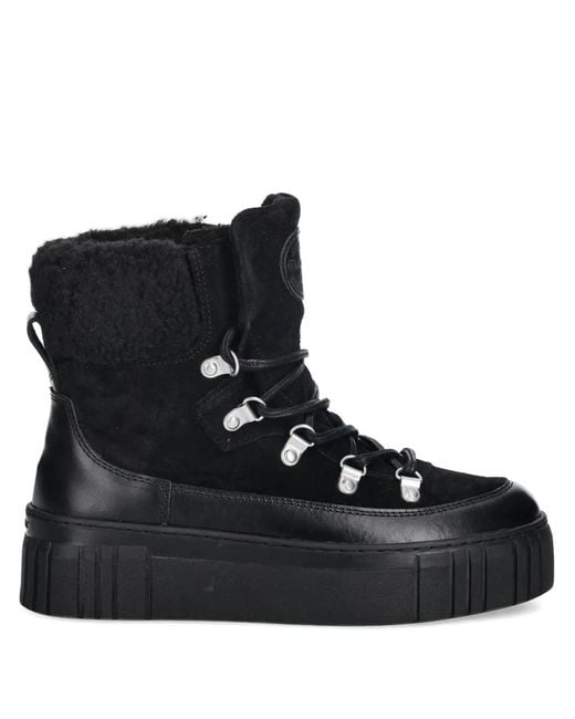 Gant Black Snowmont Lace-Up Platform Ankle Boots