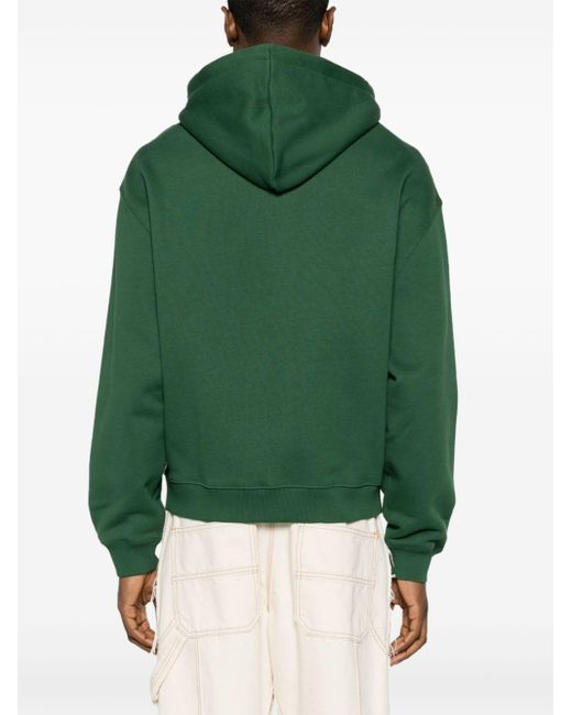 Axel Arigato Green Hart Zip-up Cotton Hoodie for men