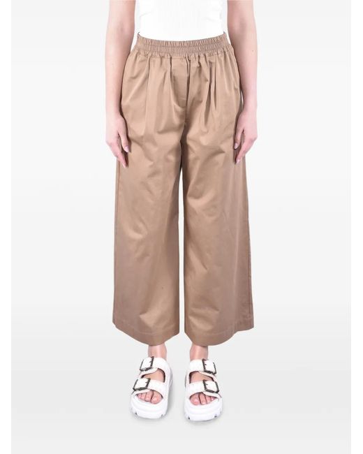 Weekend by Maxmara Natural Pantalon Plissé Wkdgolfo À Coupe Courte