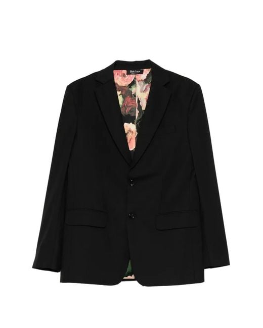 BLAKLACE Black Single-Breasted Blazer