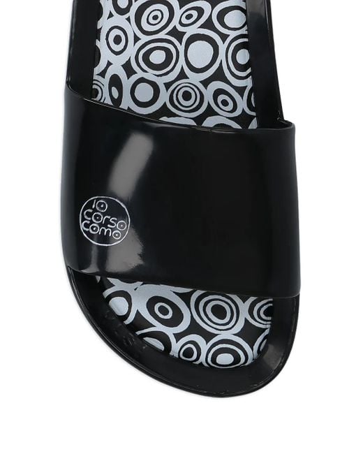 Melissa Black X 10 Corso Como Logo-Print Slides