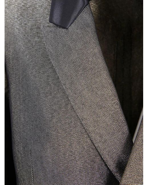SAPIO Gray Double-Breasted Coat