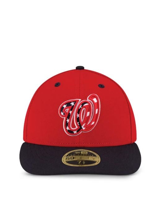KTZ Red 59Fifty Washington Nationals Hat for men