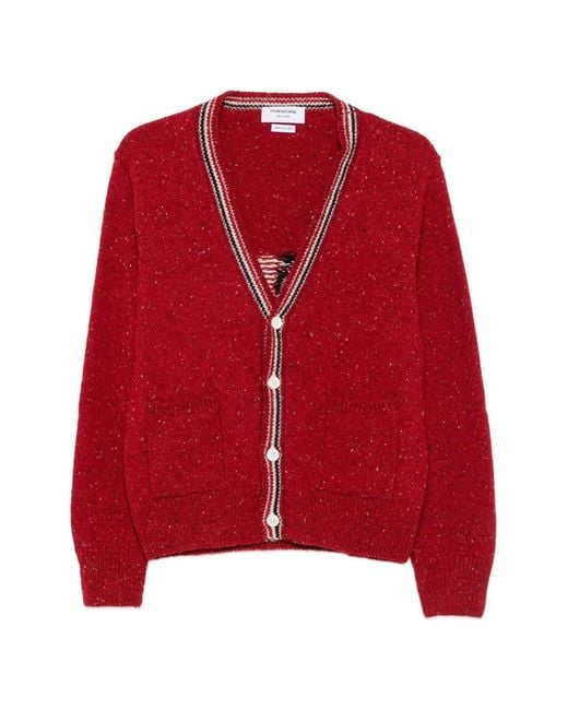 Thom Browne Red Hector Cardigan for men