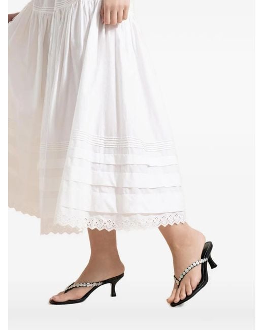 Staud Black Kitten-Heel-Sandalen