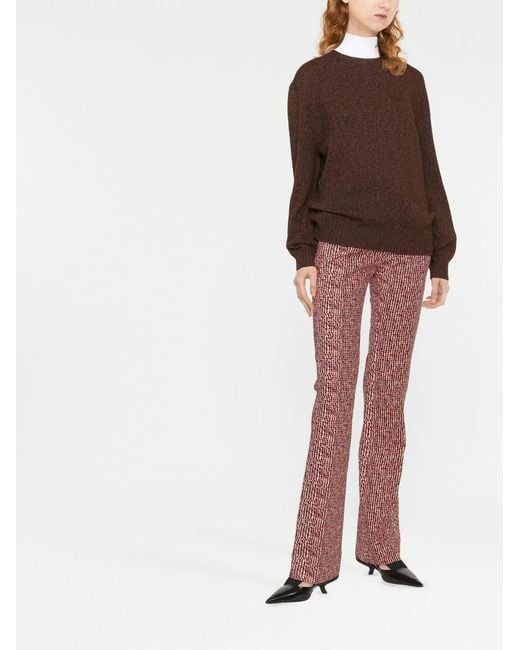 Prada Brown High-Neck Wool-Cashmere Jumper