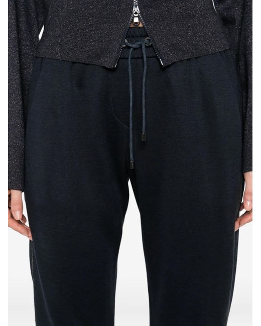 Brunello Cucinelli Trainingsbroek Met Wijde Pijpen in het Blue