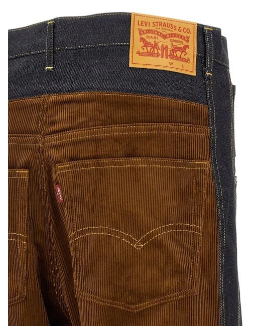 Junya Watanabe X Levi's Jeans mit Cordeinsatz in Blue für Herren