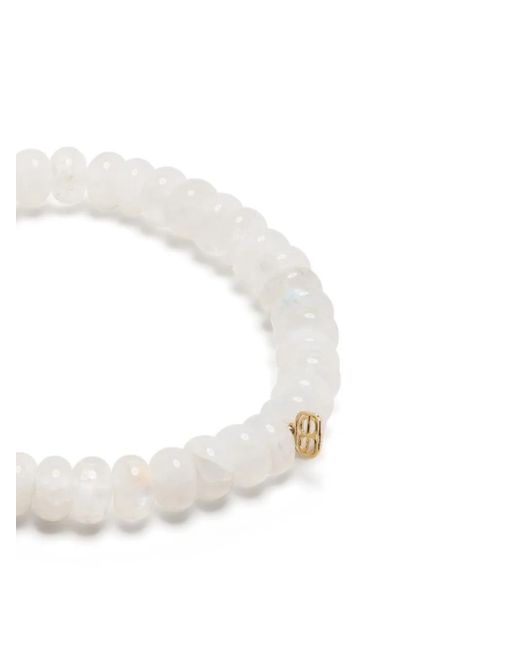 Sydney Evan White 14Kt Diamond And Moonstone Bracelet