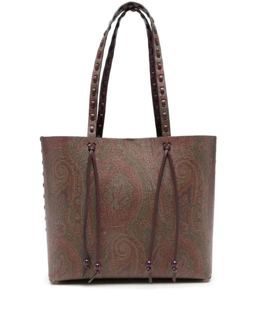 Etro ペイズリーショルダーバッグ Brown