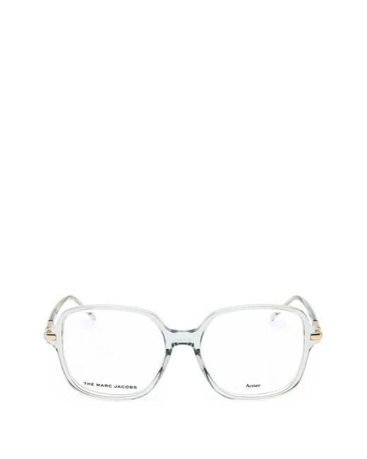 Marc Jacobs White Rectangle-Frame Glasses
