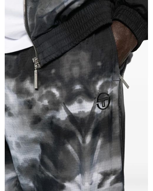 Sergio Tacchini Gray Patterned Tracksuit for men