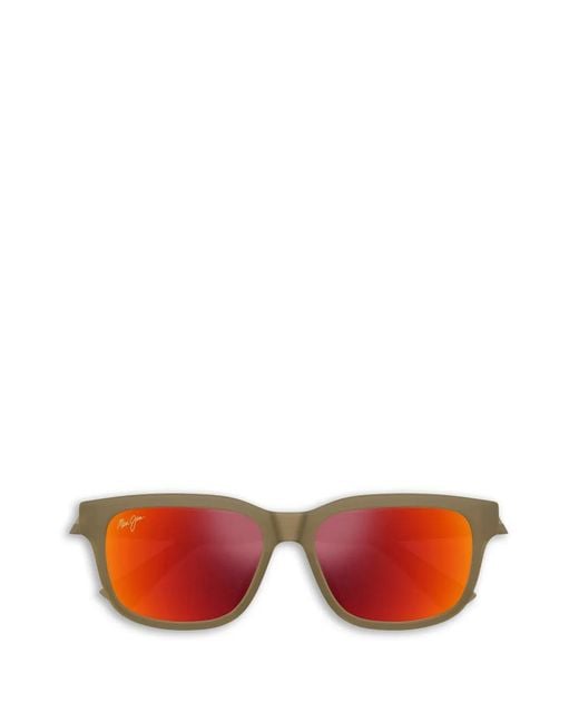 Maui Jim Red Kopikala Rectangle-Frame Sunglasses for men