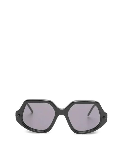 Kuboraum Gray Geometric-Frame Sunglasses