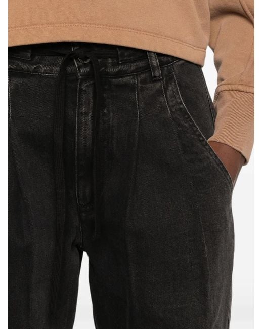 Isabel Marant Black Ilsa Drawstring Jeans