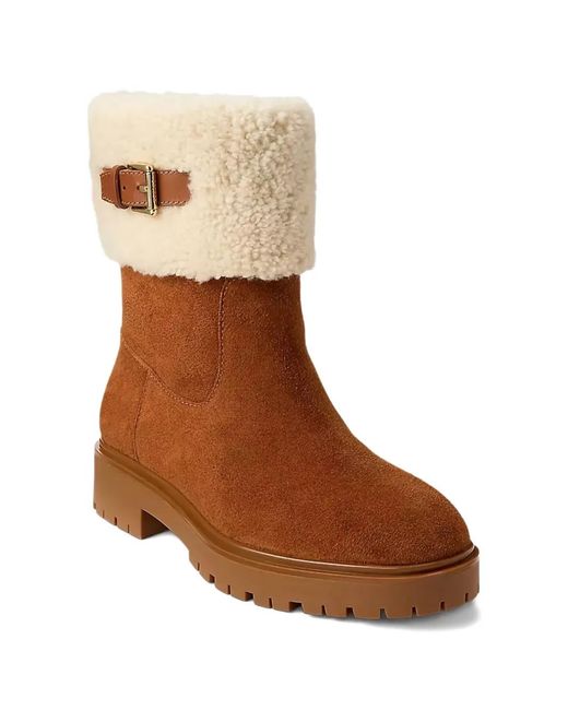 Ralph Lauren Brown Allyson Boots