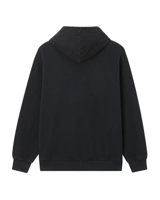 Chocoolate Black Patch-Detail Hoodie for men