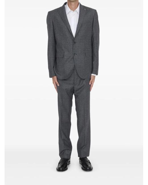 Tagliatore Gray Virgin Wool Two-Piece Suit for men