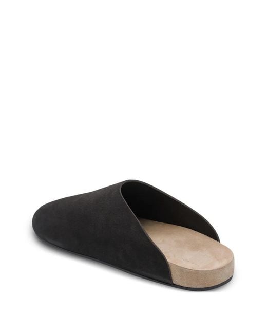 The Row Black Hudson Two Rovesciato Mules for men