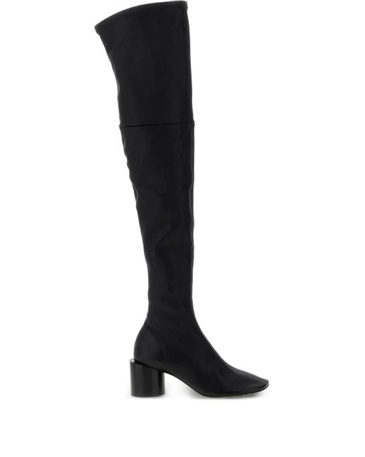 Jil Sander Black 60Mm Leather Round-Toe Boots
