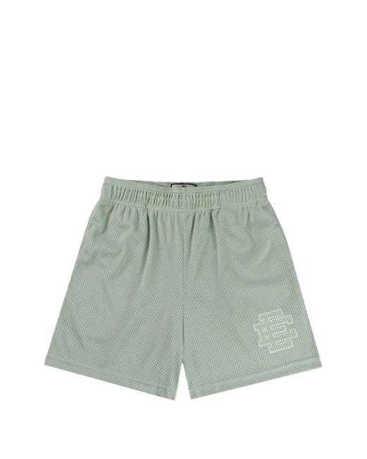 Eric Emanuel Green Logo-Print Mesh Shorts for men