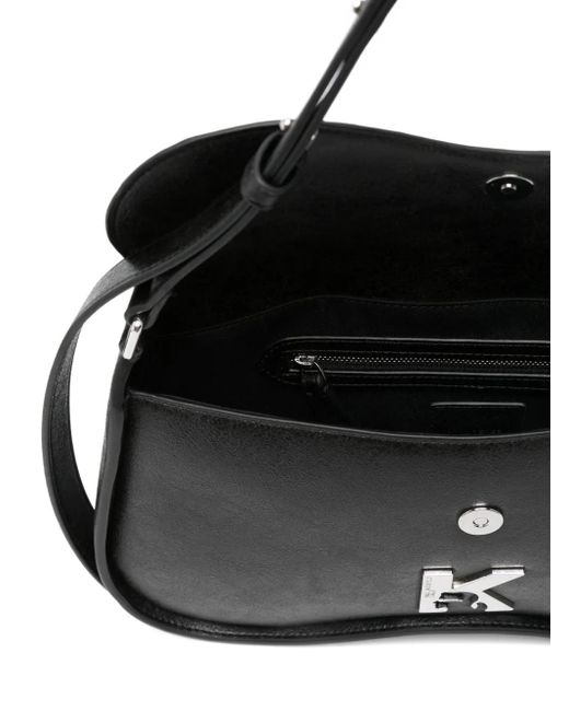 Karl Lagerfeld Black K-Logo Curved Shoulder Bag