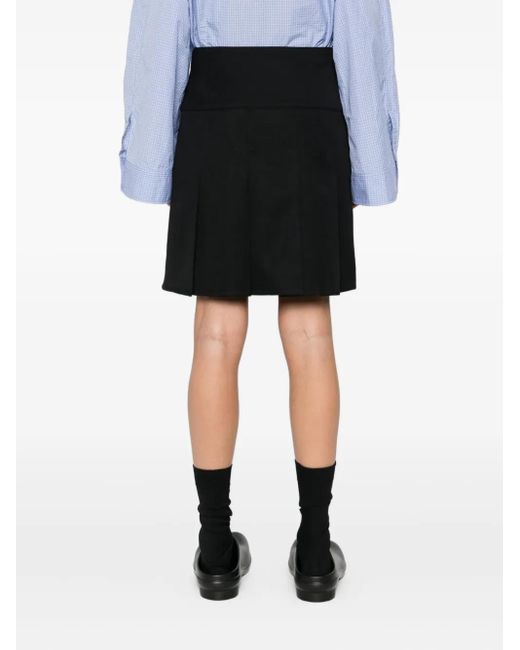 Our Legacy Black Pleated Mini Skirt