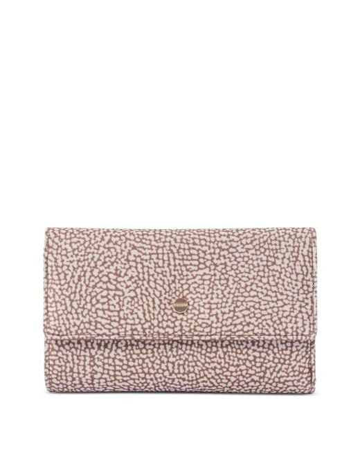 Borbonese Pink Abstract-print Wallet