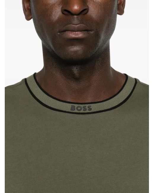 Boss Green Logo-Print Crew-Neck T-Shirt for men