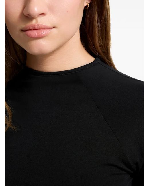 MARCELLA Black Minetta Mock-Neck Top