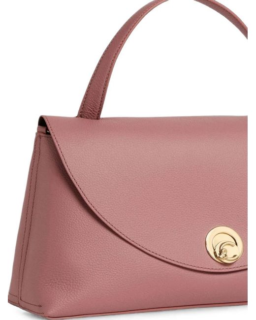 Coccinelle Pink Medium Nikla Leather Tote Bag