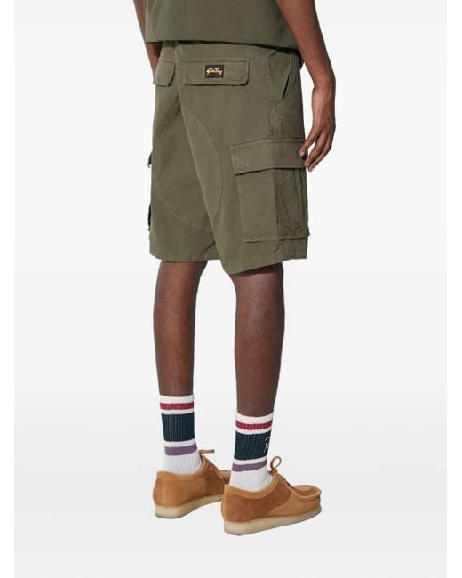Stan Ray Green Cotton Cargo Shorts for men