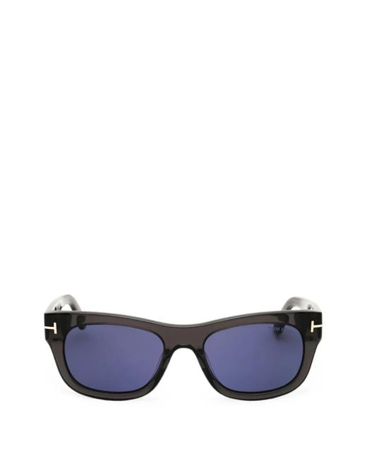 Tom Ford Blue Rectangle-Frame Sunglasses for men